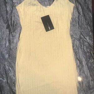 Fashion Nova Cream Mini Dress